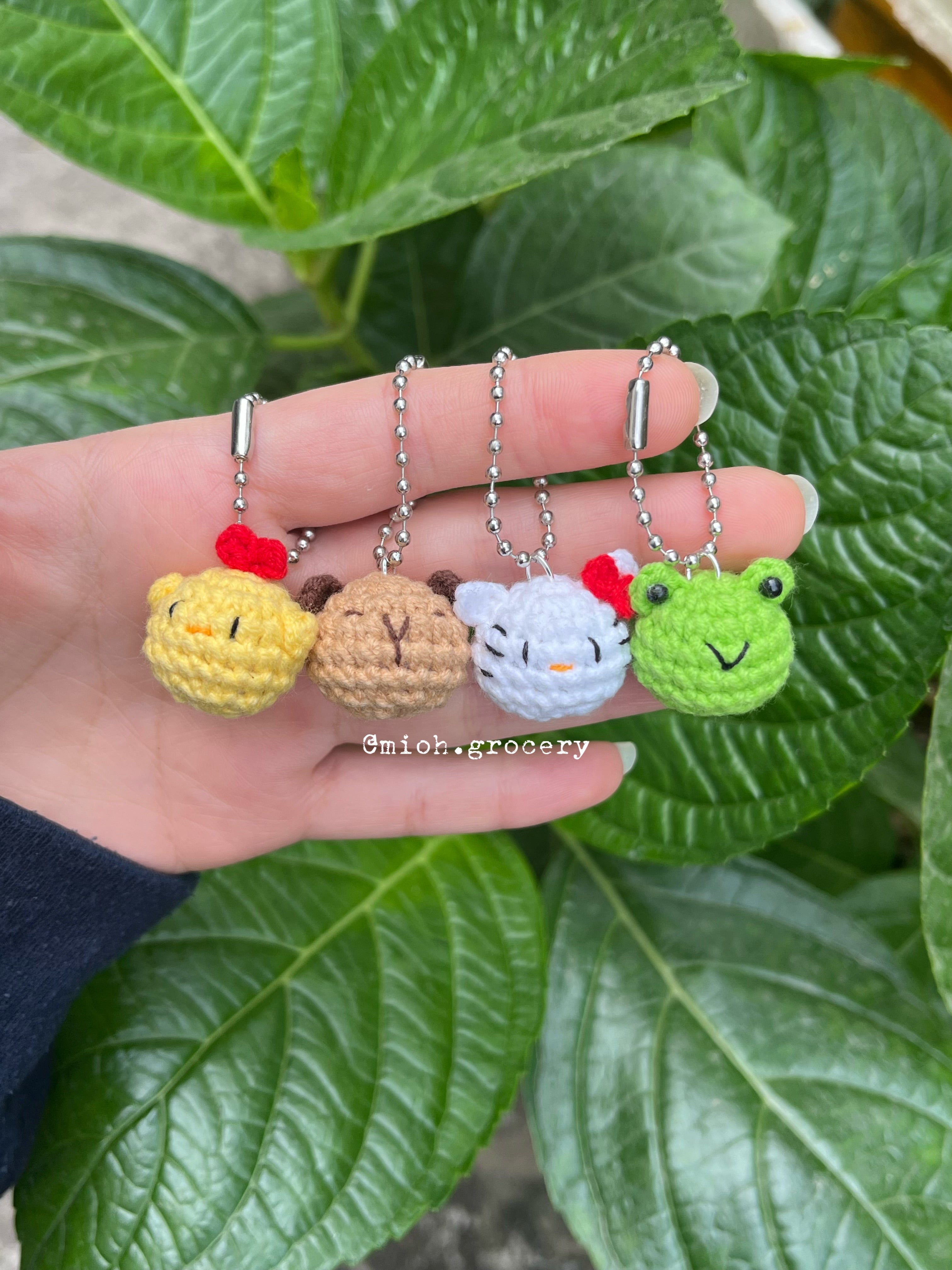 Mini Crochet Animals Keychain