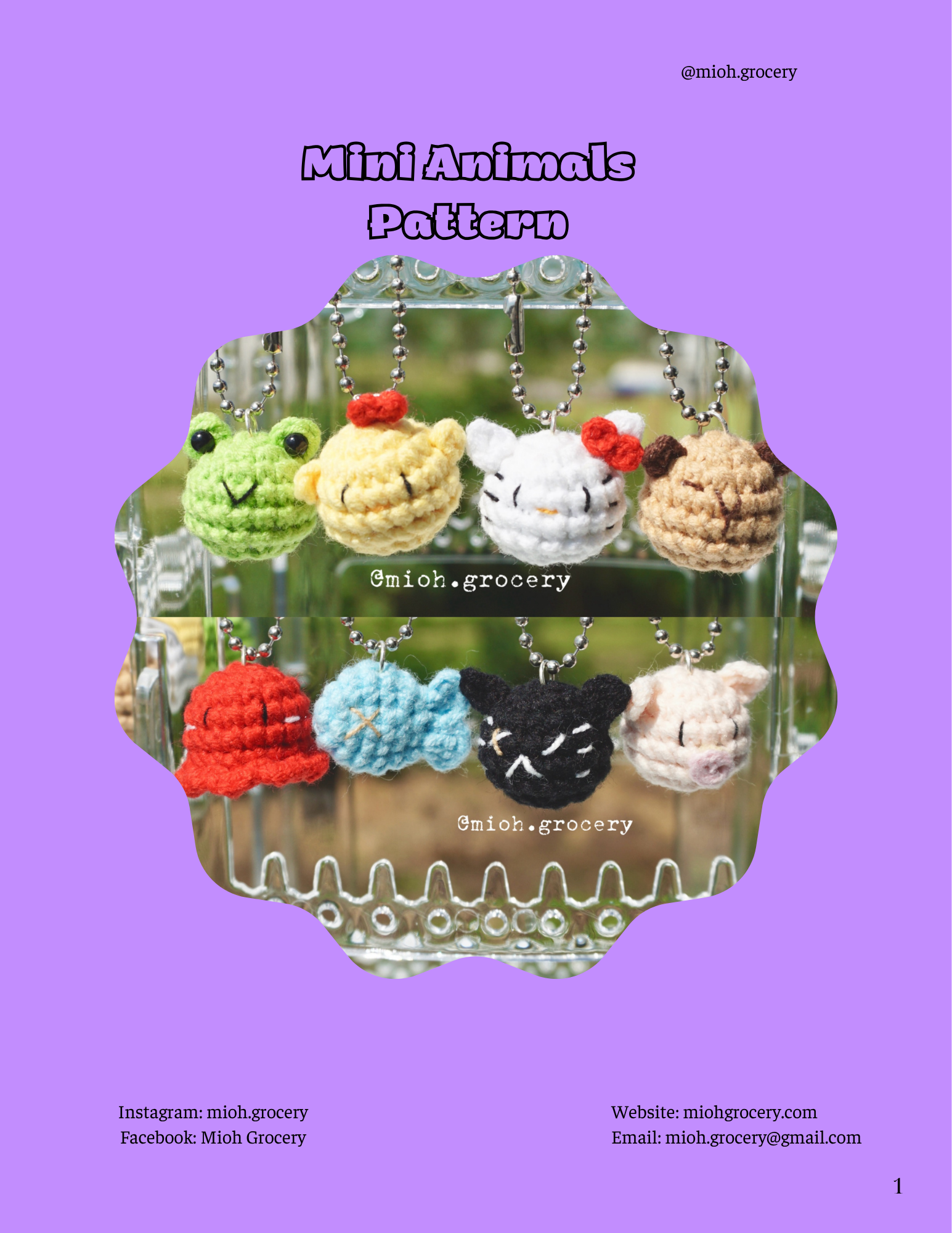 Mini Animals Crochet Pattern